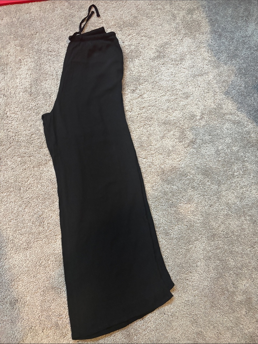 Streetwear Society Black Maxi Drawstring Skirt